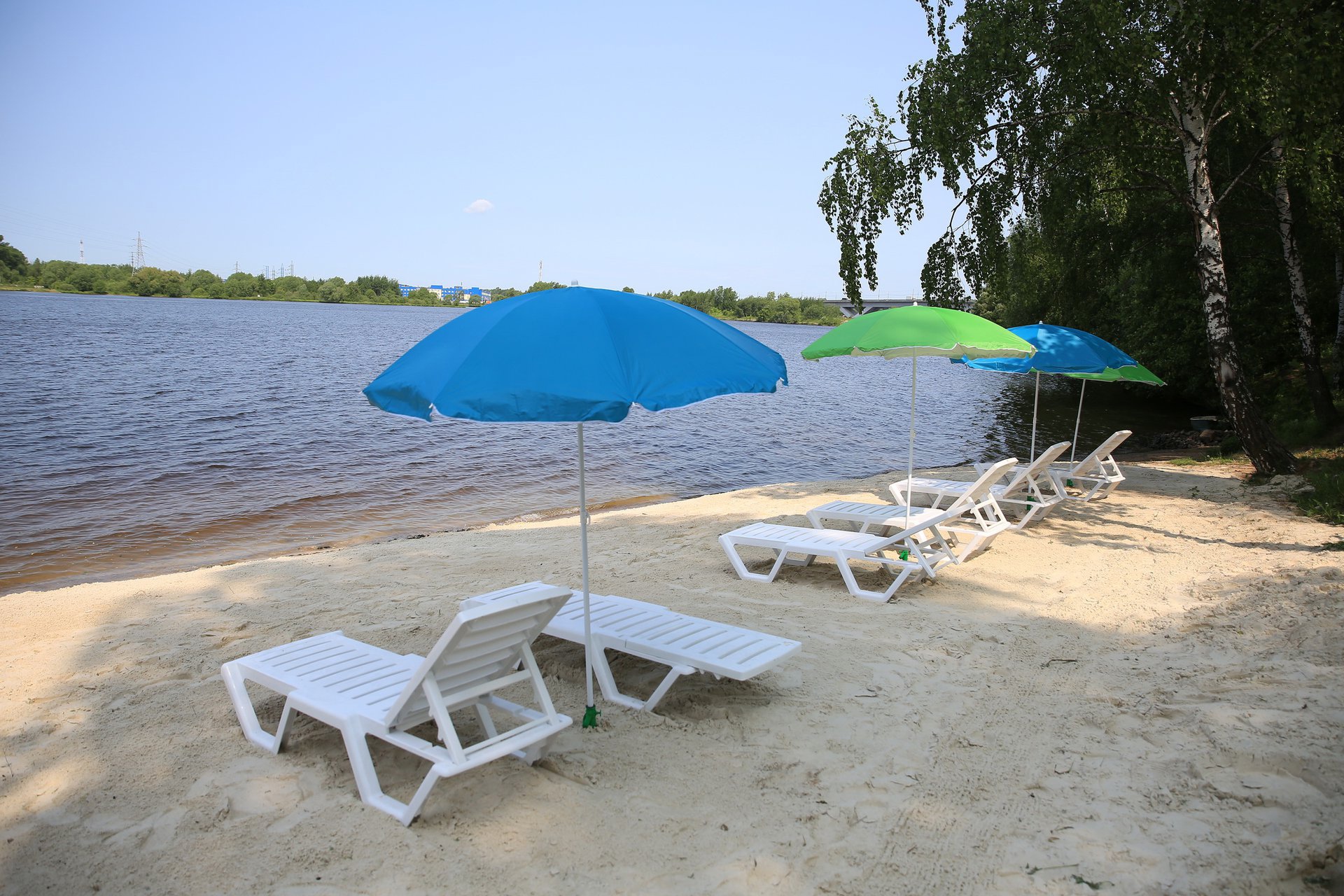 Пляж в парке «Новые Водники»